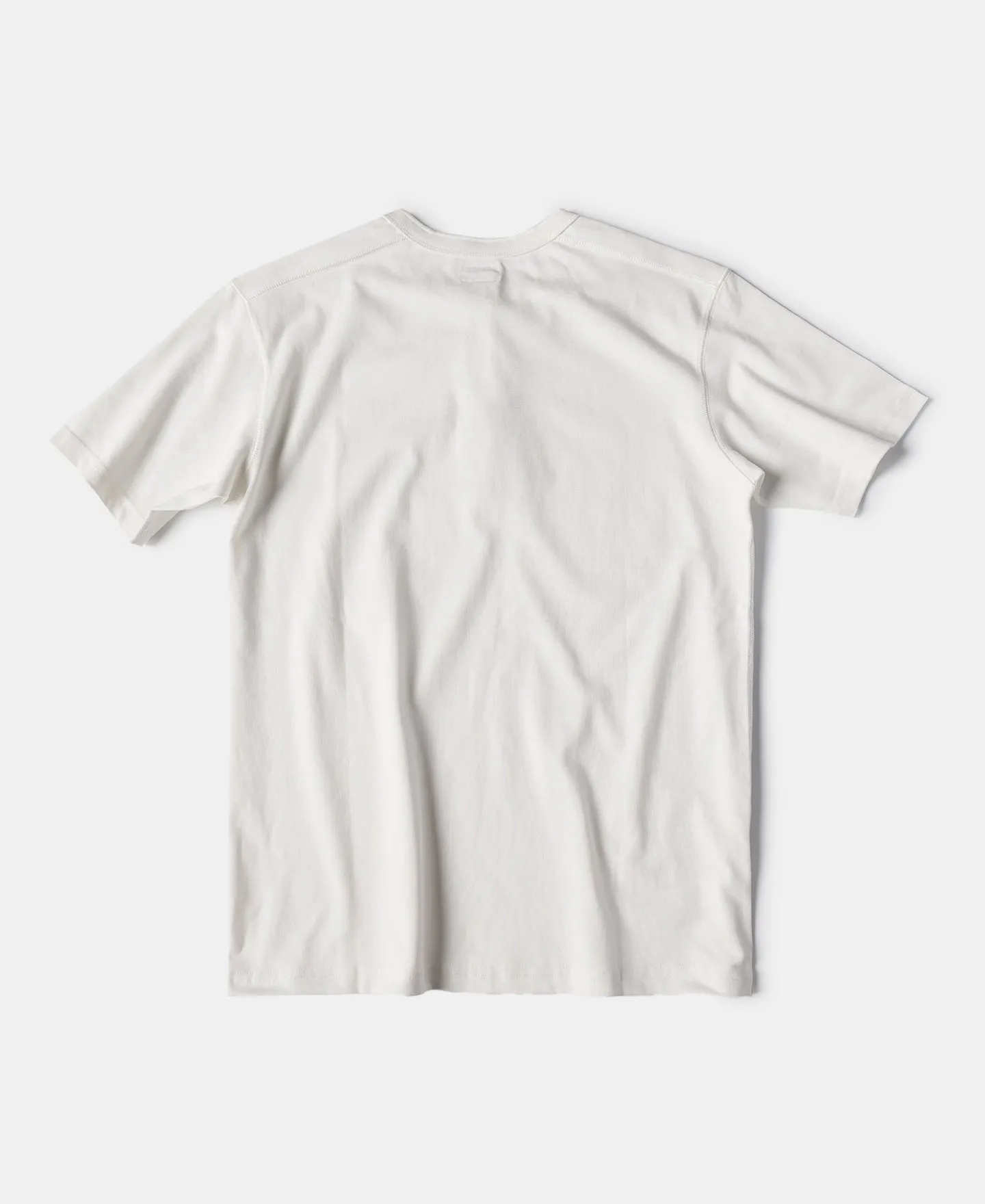 10.6 oz Cotton Short Sleeve Henley T-Shirt - White