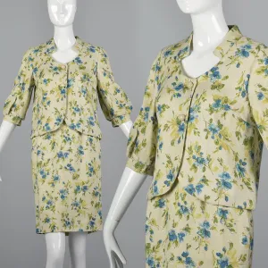 1960s Spring Skirt Suit in Floral Print