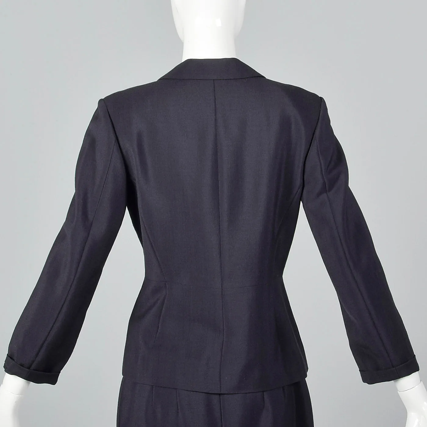 2000s Classic Jil Sander Black Skirt Suit