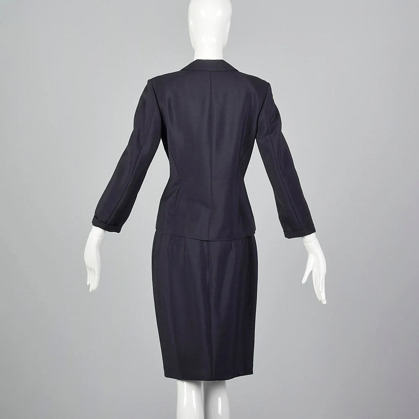 2000s Classic Jil Sander Black Skirt Suit