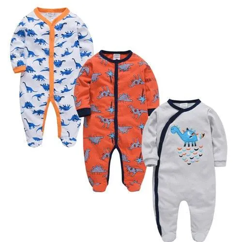 3 pcs/lot Baby Long SleeveSoft Cotton Boys Clothes