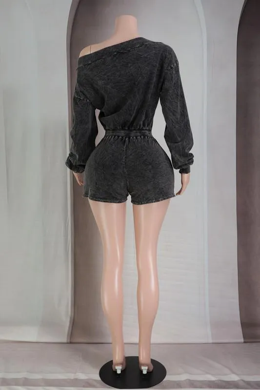 Aubrey Romper Black