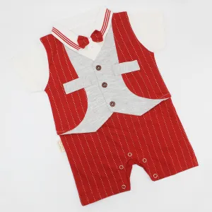 Baby Gentleman MT Dots Half Sleeve Romper Bodysuit for 0-12 months