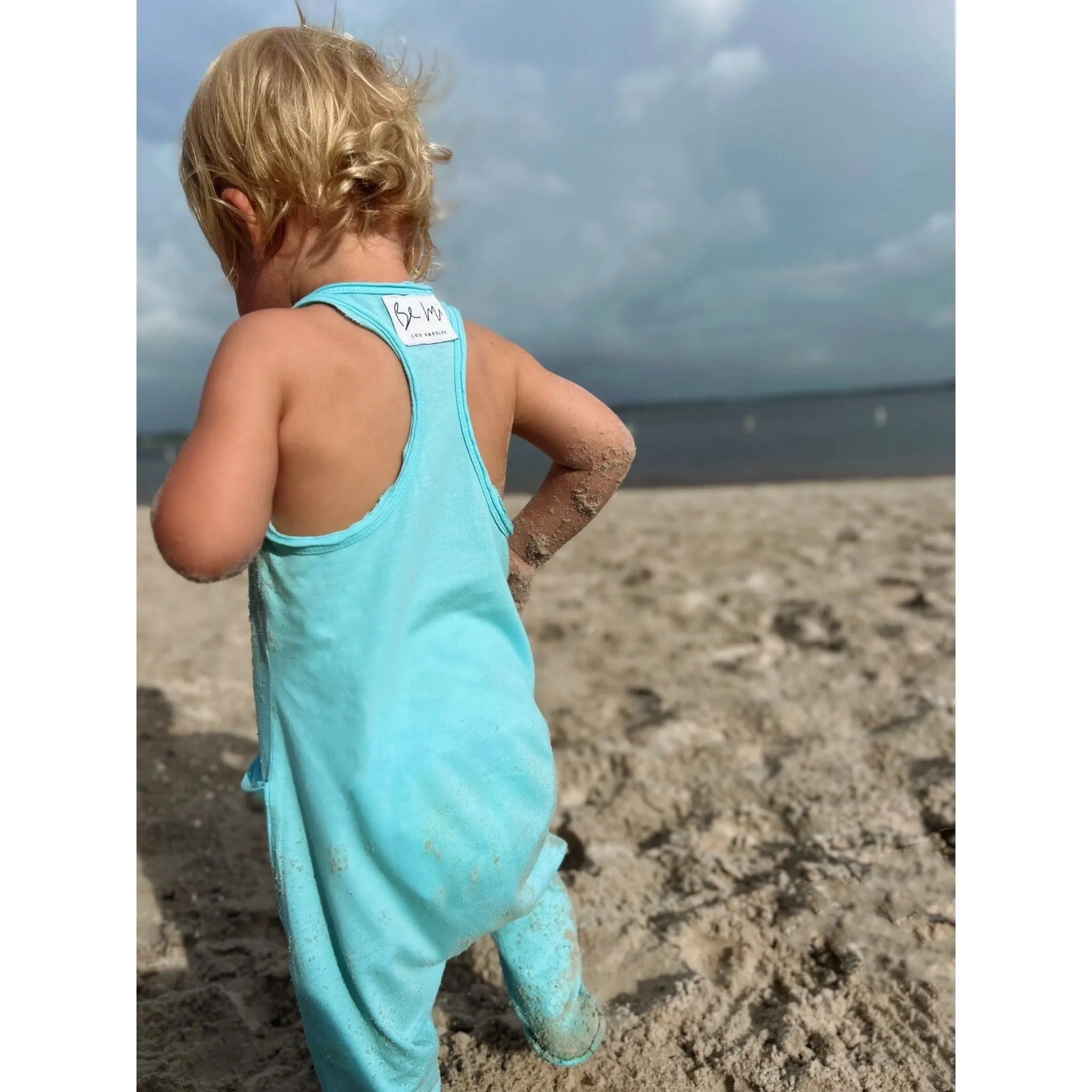 Baby Romper Aqua