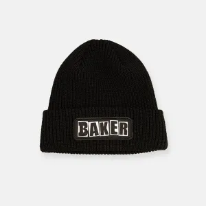 Baker Skateboards Brand Logo Patch Beanie Black