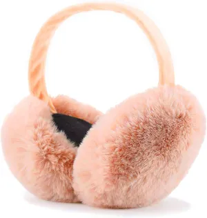 Beige Faux Fur Winter Style Ear Muffs