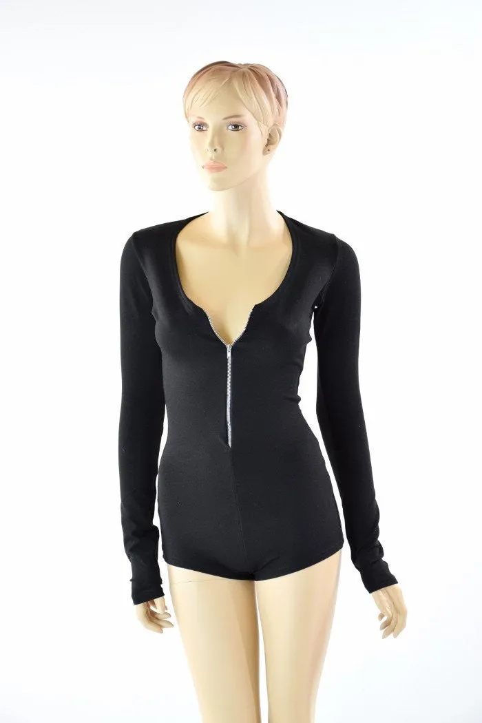 Black Zen Long Sleeve Romper