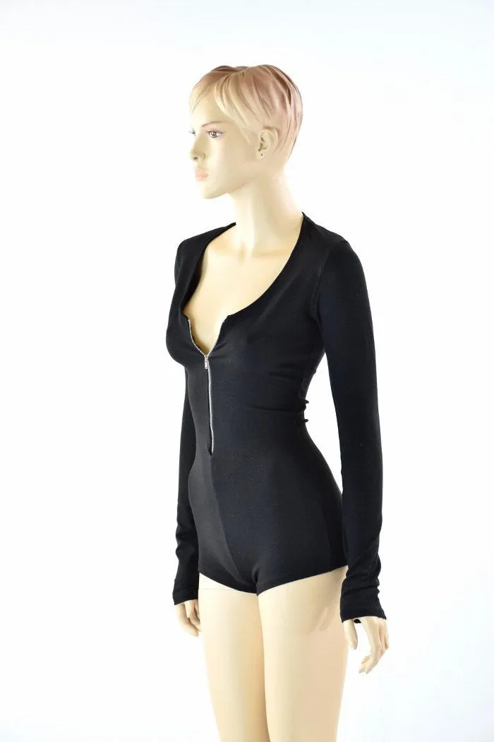 Black Zen Long Sleeve Romper