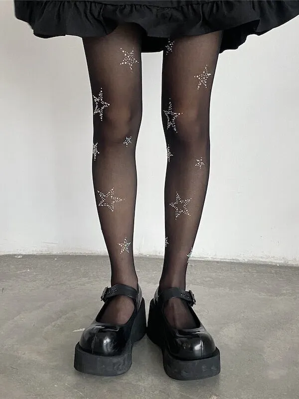 Bling star tights