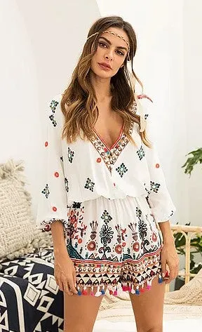 Boho Printed Romper