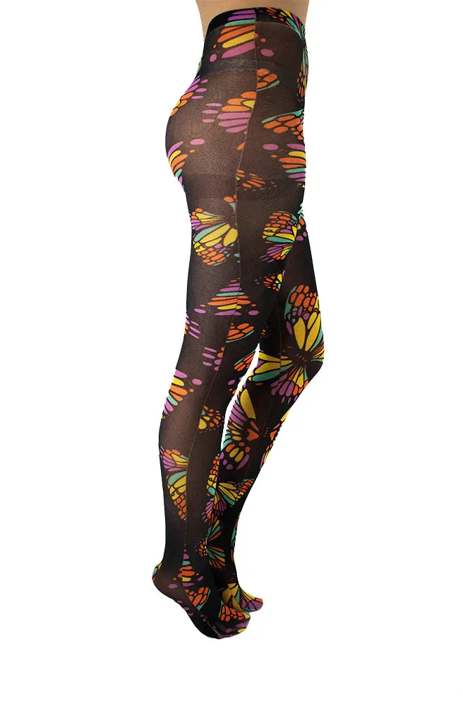 Butterfly Jewel Printed Tights - sizes 4-20