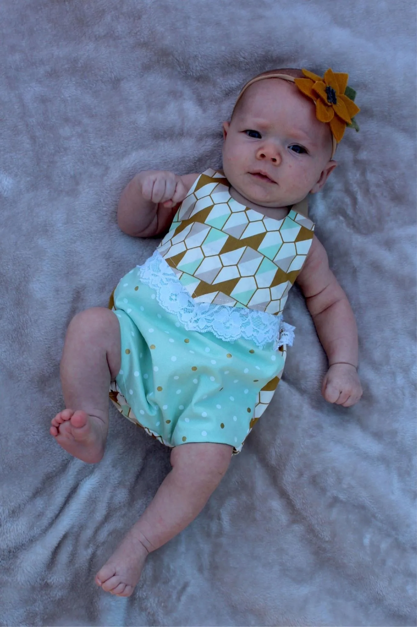 Canyon Romper PDF Pattern Baby NB-2T