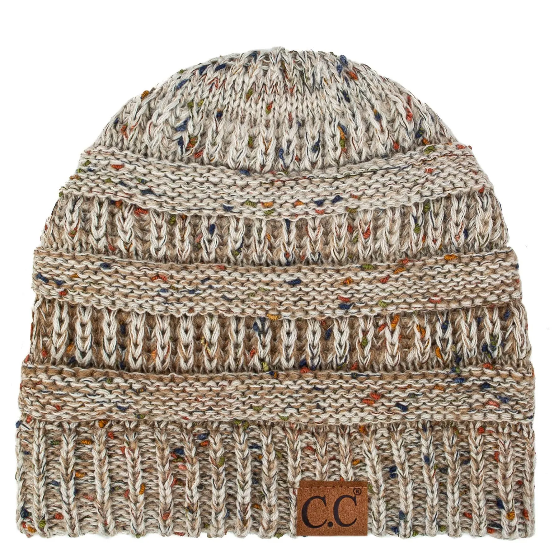 C.C YJ817 - Trendy Warm Chunky Soft Stretch Ombre Cable Knit Beanie Skully