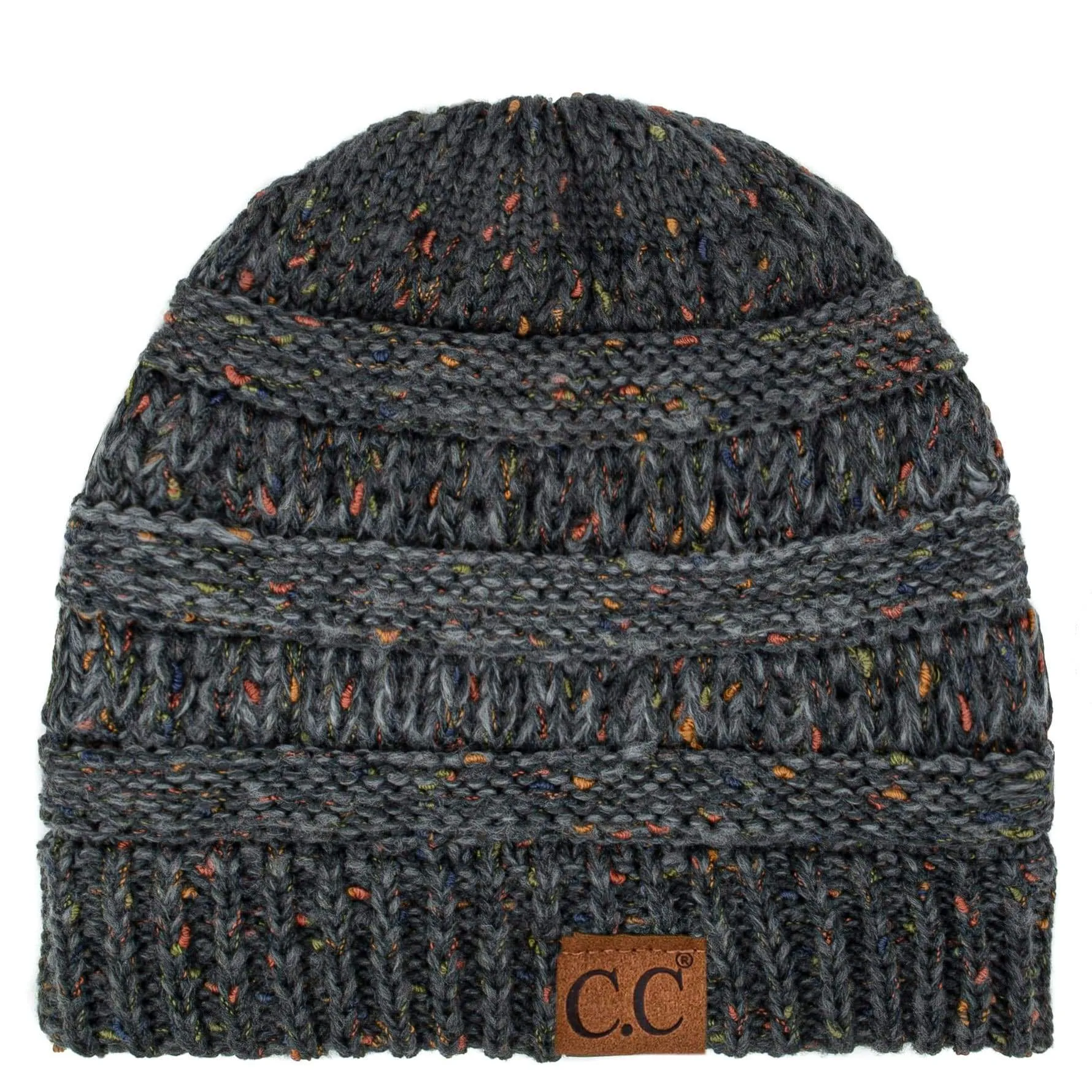 C.C YJ817 - Trendy Warm Chunky Soft Stretch Ombre Cable Knit Beanie Skully