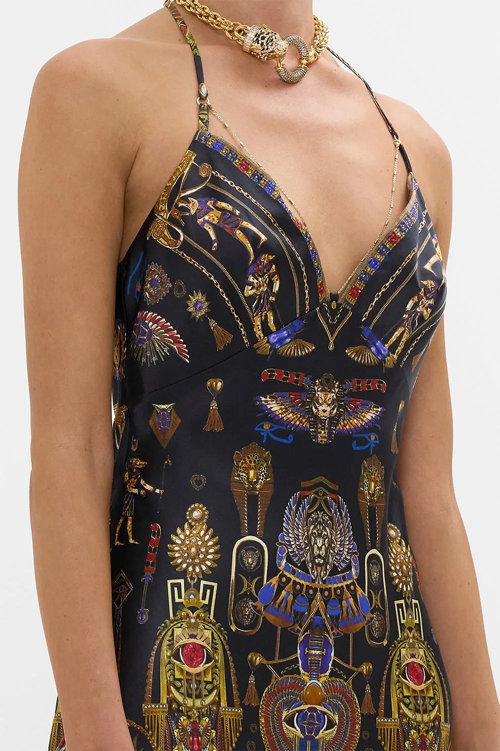 CHAIN DETAIL SLIP DRESS CARTOUCHE KINGDOM