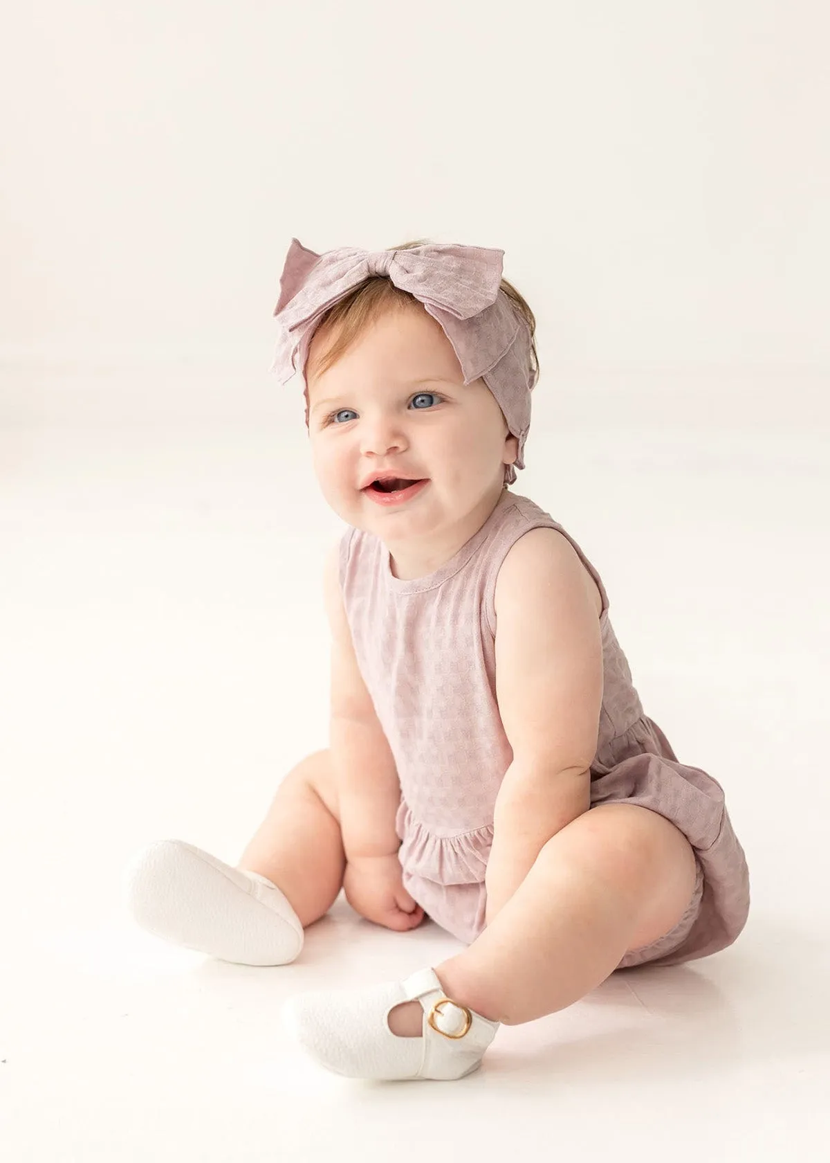 Checkmate Gingham Baby Romper