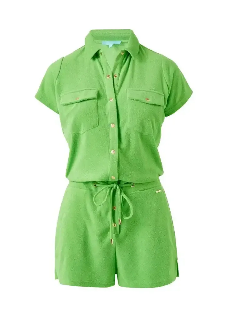 Cheryl Romper in Lime