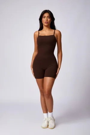 Claire Romper - Brown (FINAL SALE)