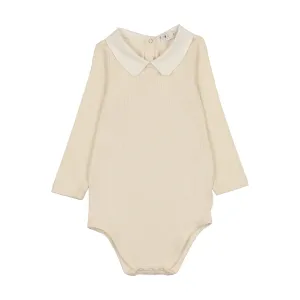 Coco Blanc Peter Pan Onesie/Top- Cream