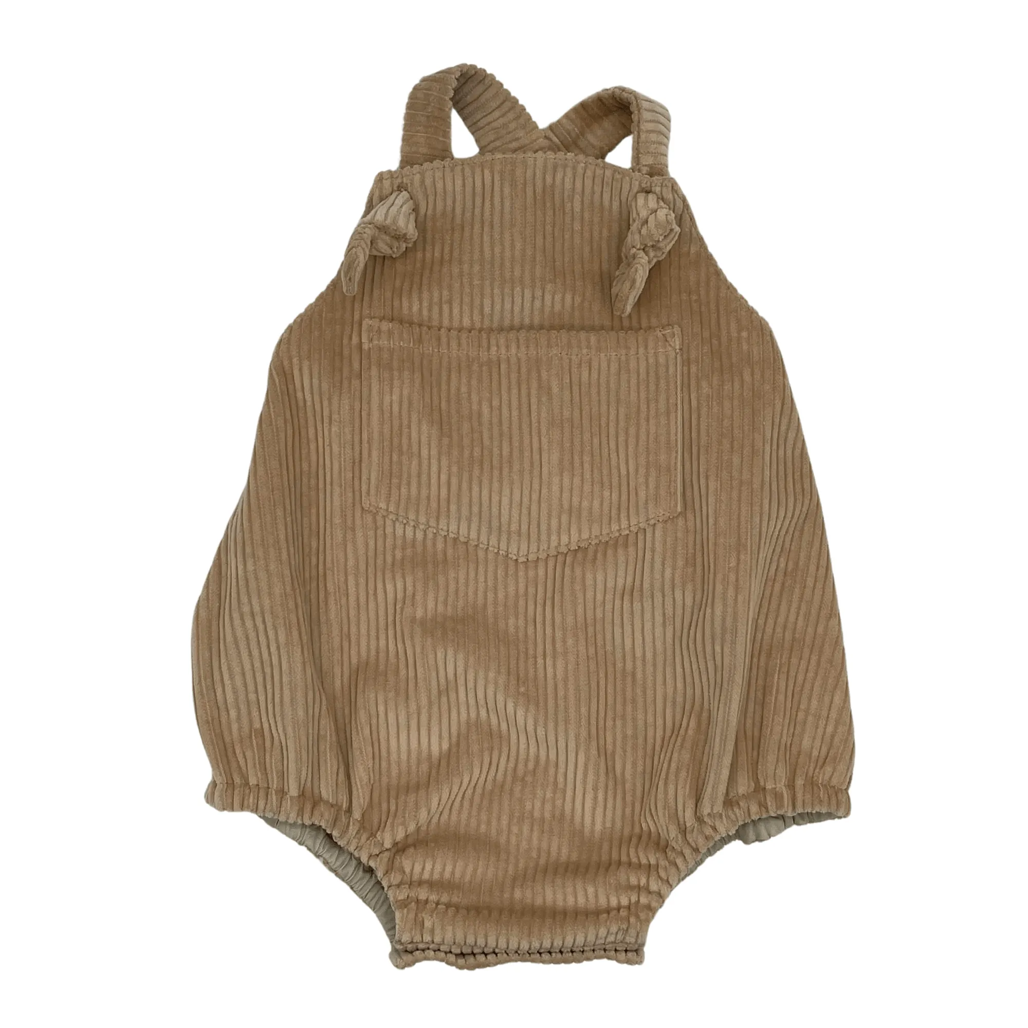 Corduroy Baby Romper - Oatmeal