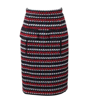 Cotton Tweed Pencil Skirt