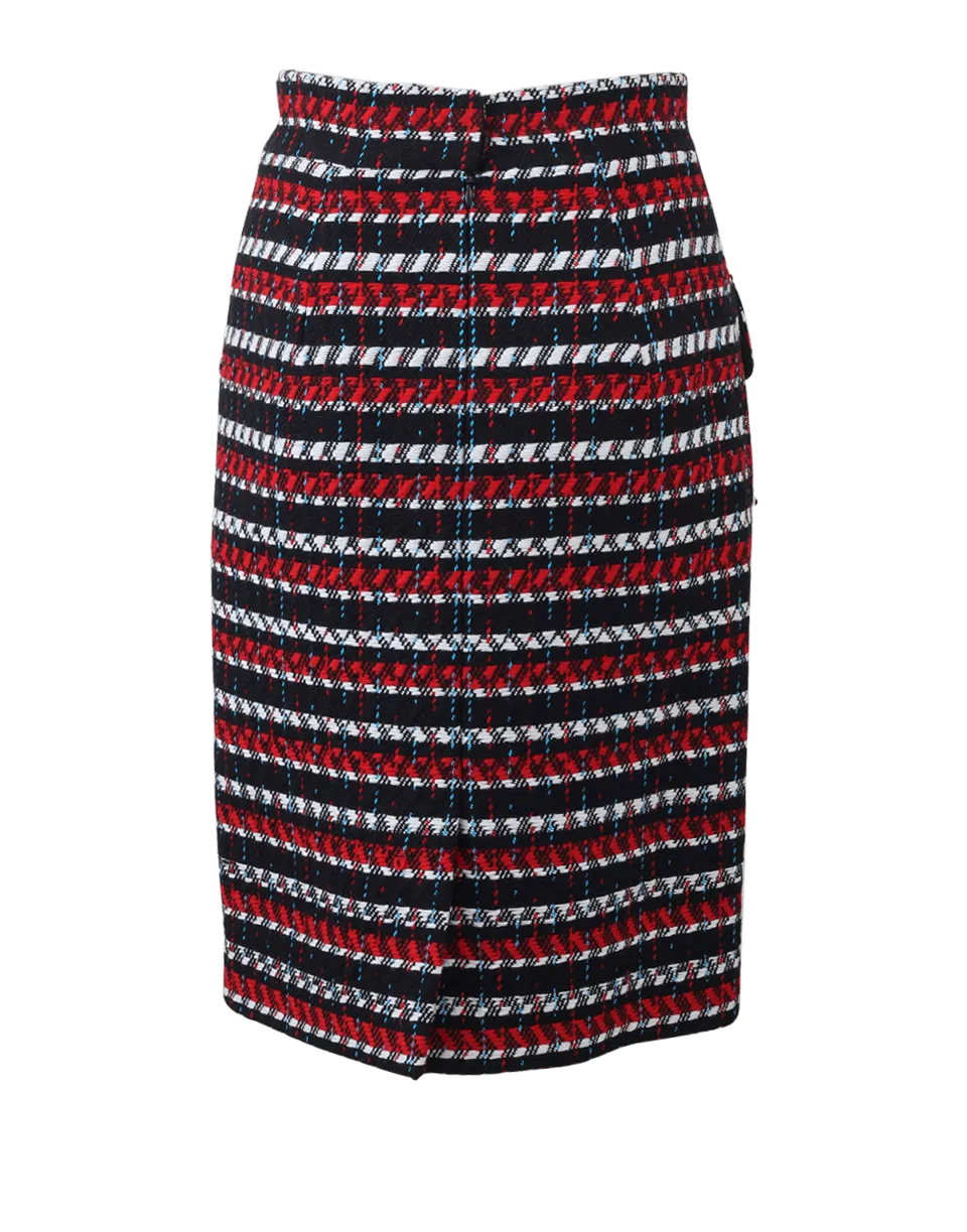 Cotton Tweed Pencil Skirt