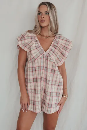 DEAL Prove Them Wrong Plaid Ruffle Romper