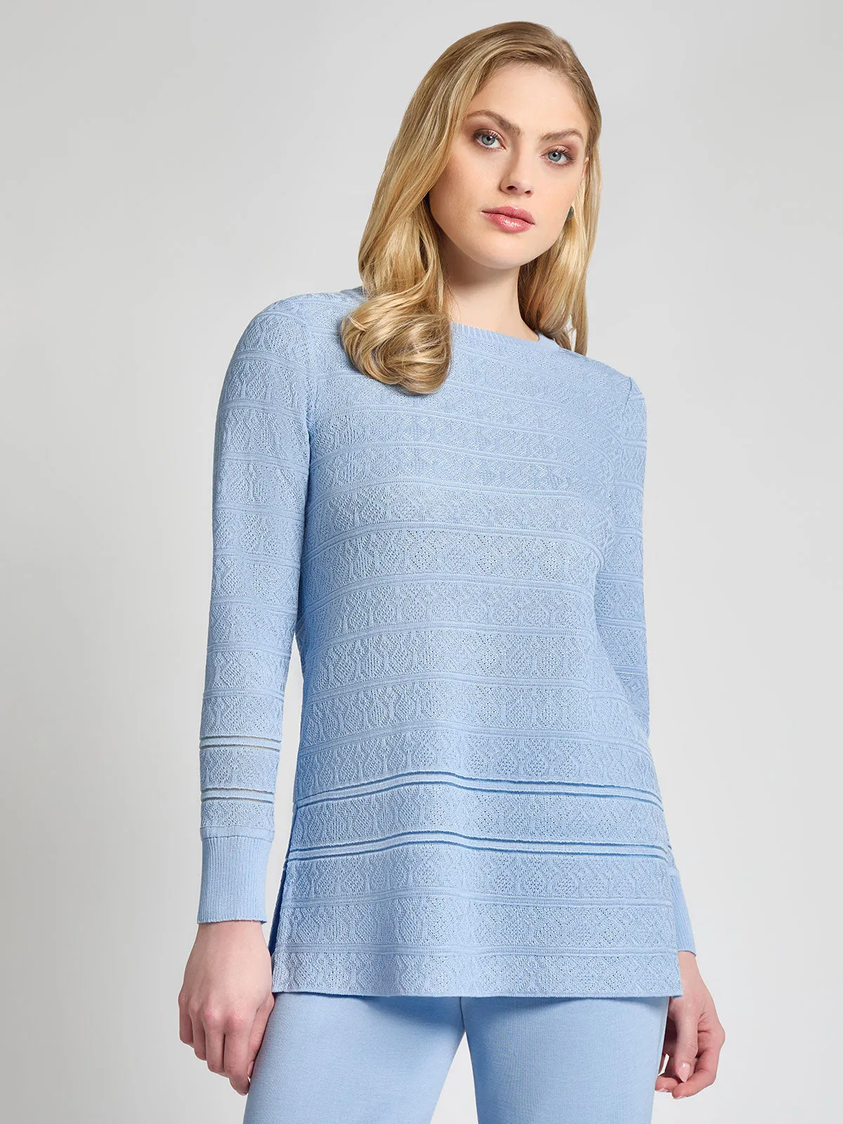 Diamond Pointelle Knit Tunic - Vanity Fit