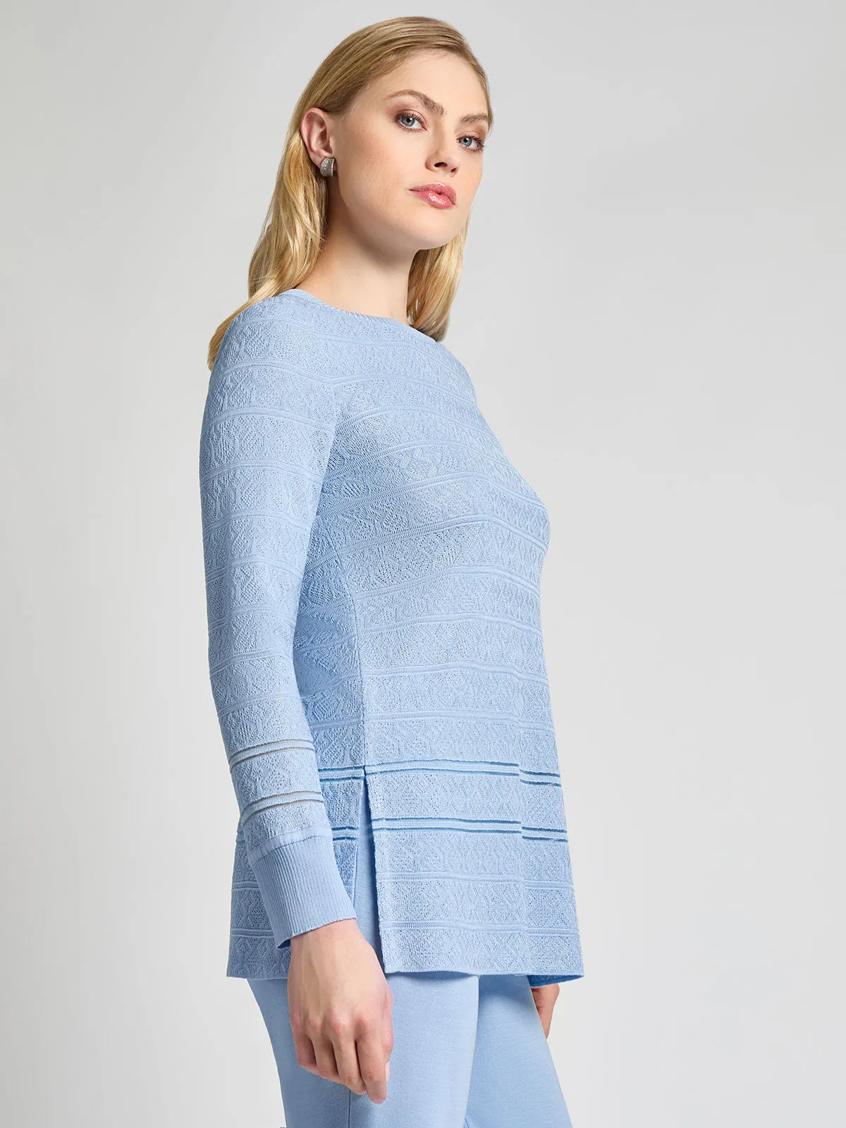 Diamond Pointelle Knit Tunic - Vanity Fit