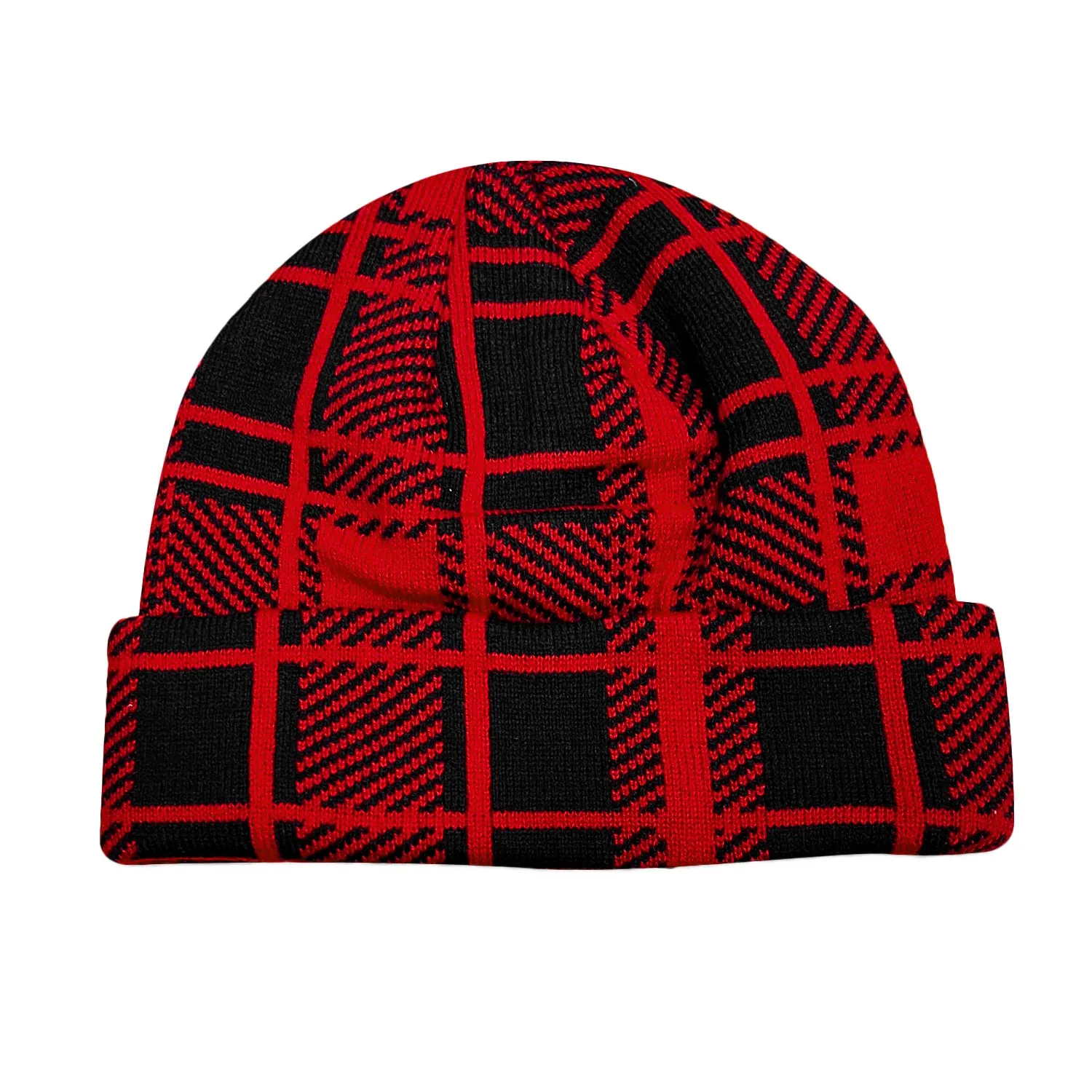 Dickies - Classic Label Plaid Beanie Red