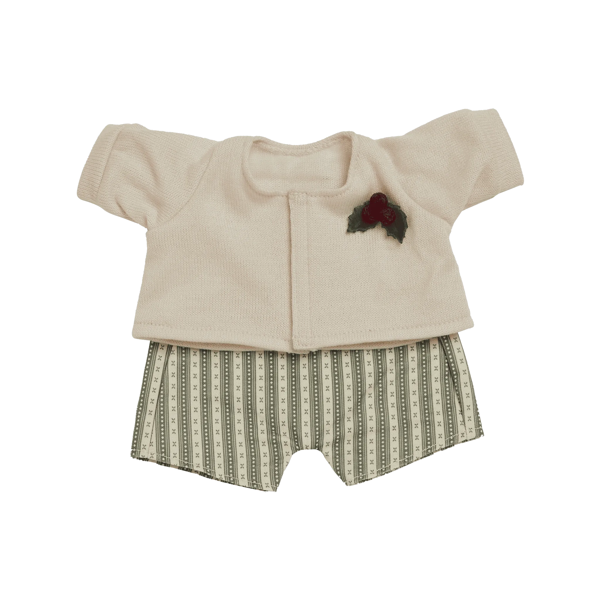 Dinkum Dolls Cardigan & Romper Set - Holiday