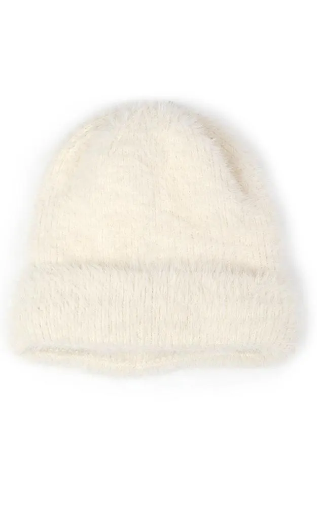 EAH9516 Furry Knit Cuff Beanie Hat