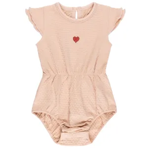 Embroidered Heart and Star Romper