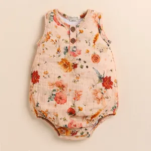 Flora Organic Muslin Bubble Romper