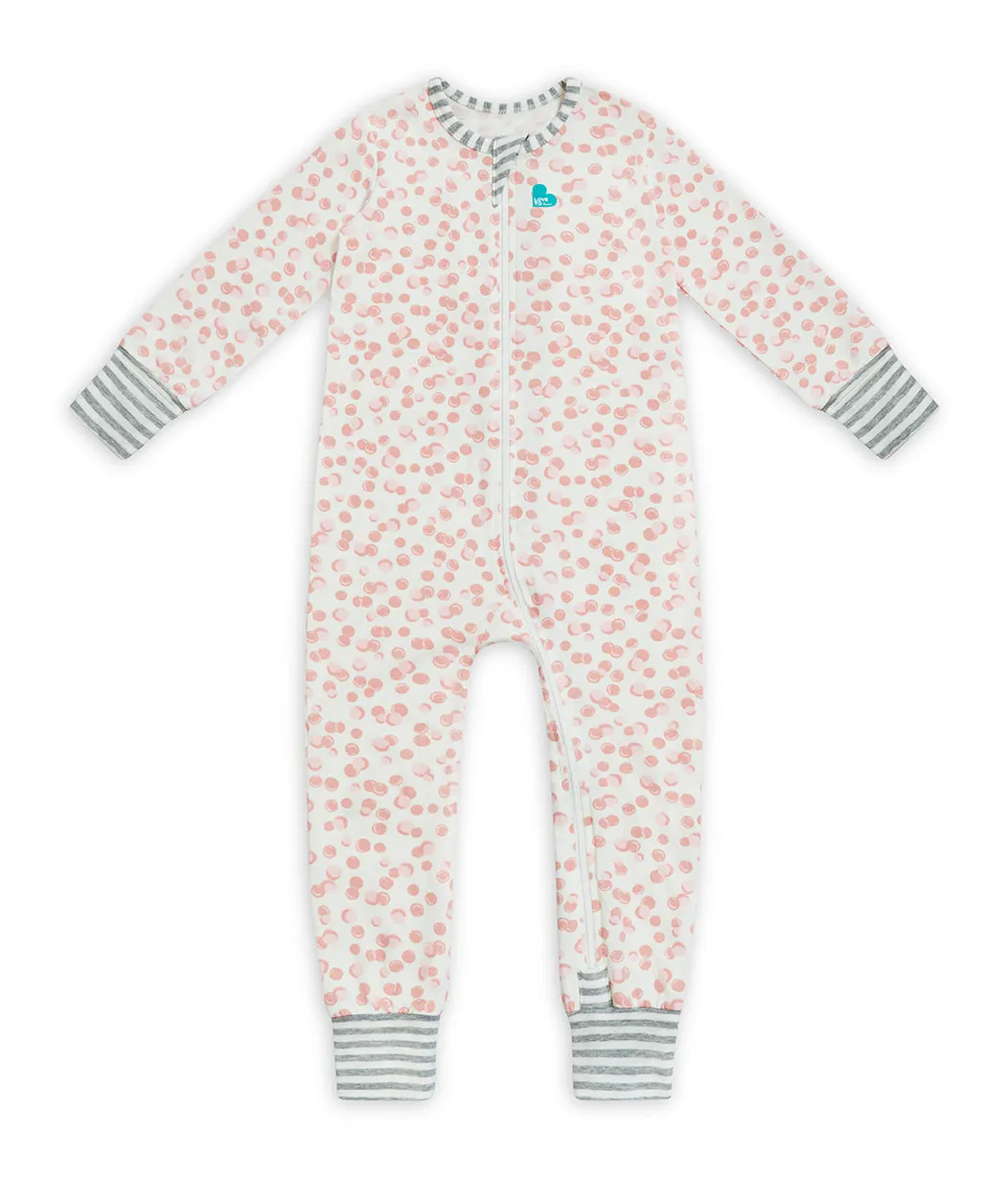 Footless Romper Rose Bubbles Cotton