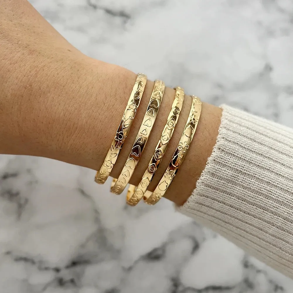 Geometric Silver & Gold Bracelet