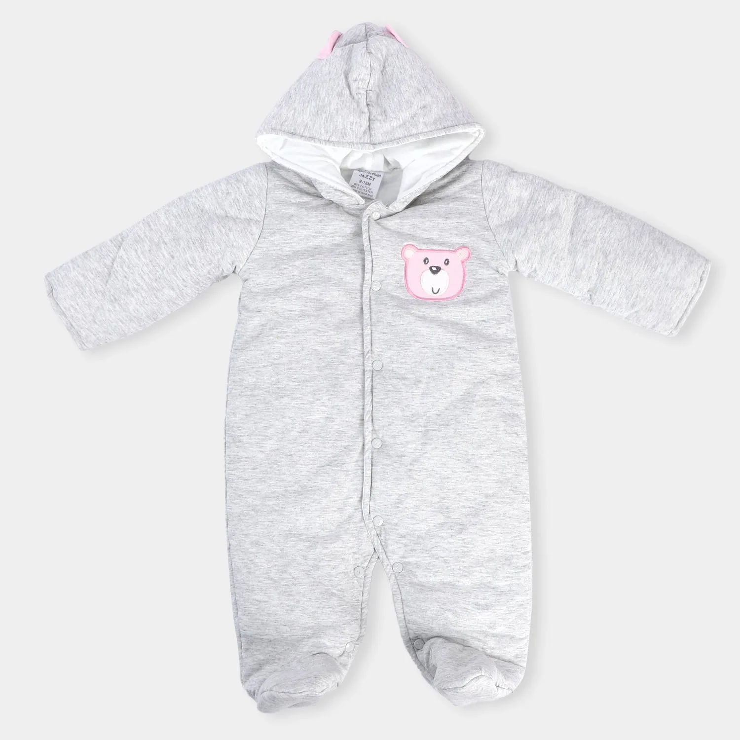 Girls Romper Hooded - Grey