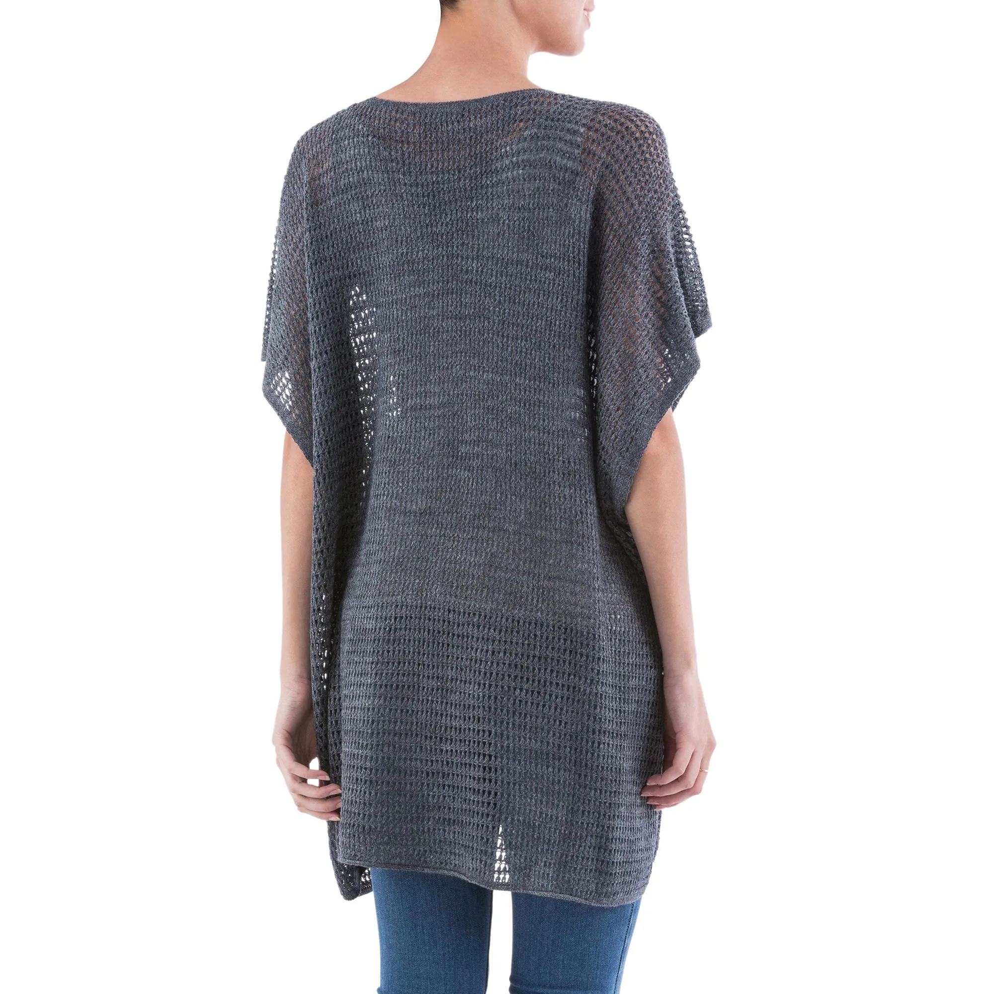 Grey Dreamcatcher Knit Tunic