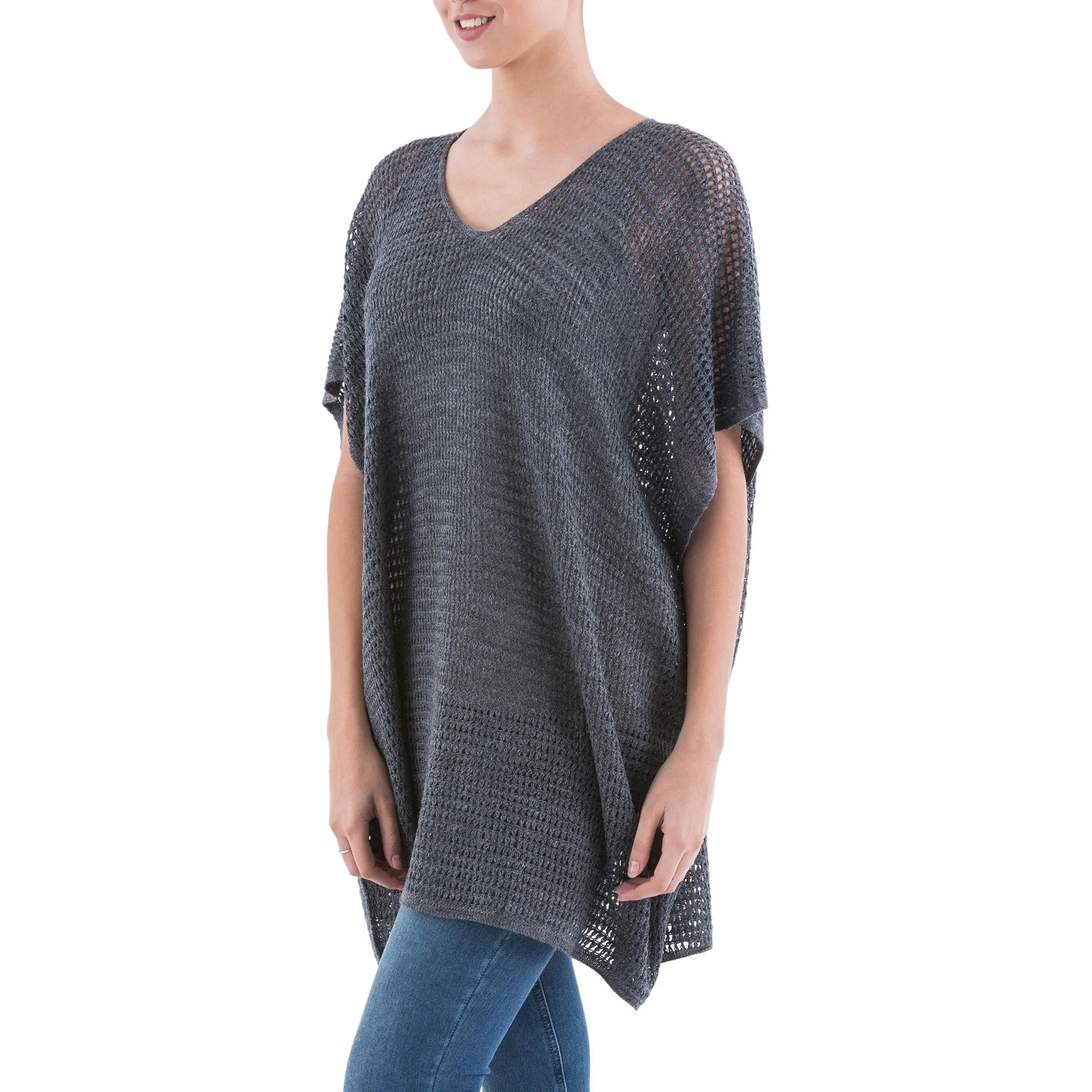 Grey Dreamcatcher Knit Tunic