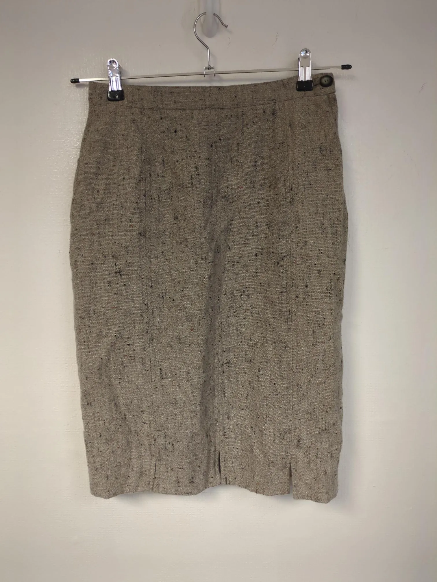 Grey speckles pencil skirt, Planet, Size 10 (Wool, Nylon, Viscose, Polyamide)