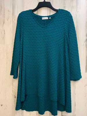 HABITAT Tops Size S TEAL/BLK LINK TUNIC TOP