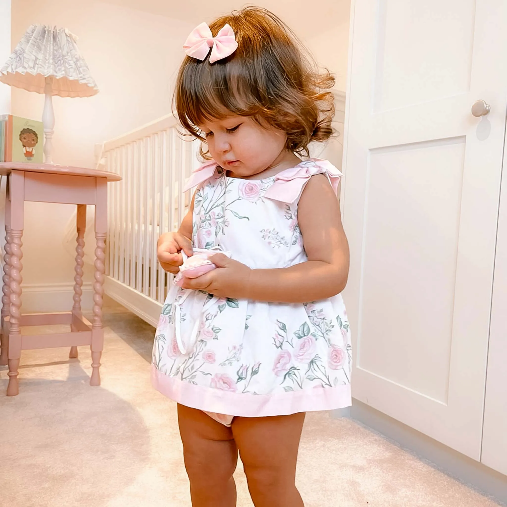 Hand-Drawn Roses Romper (3M - 4Y)