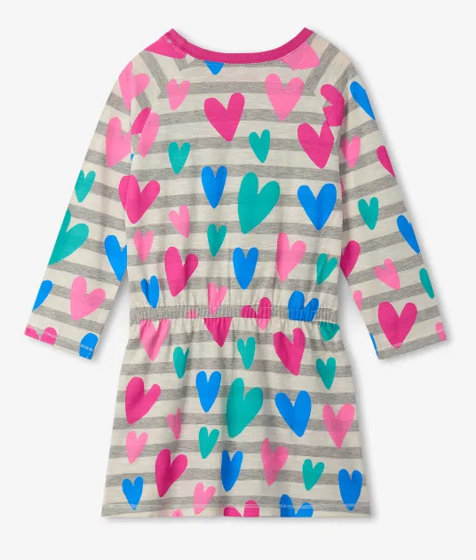 Hatley Lovey Hearts Drop Waist Dress