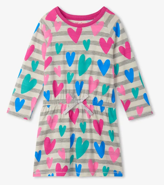 Hatley Lovey Hearts Drop Waist Dress