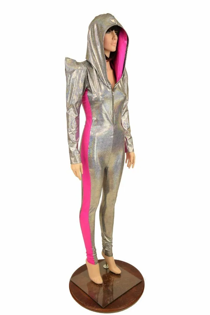 Hooded Side Panel Catsuit