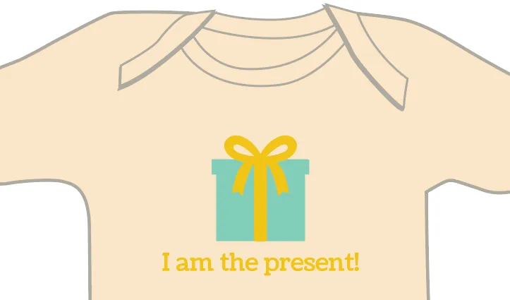 I Am The Present Short Sleeve Romper