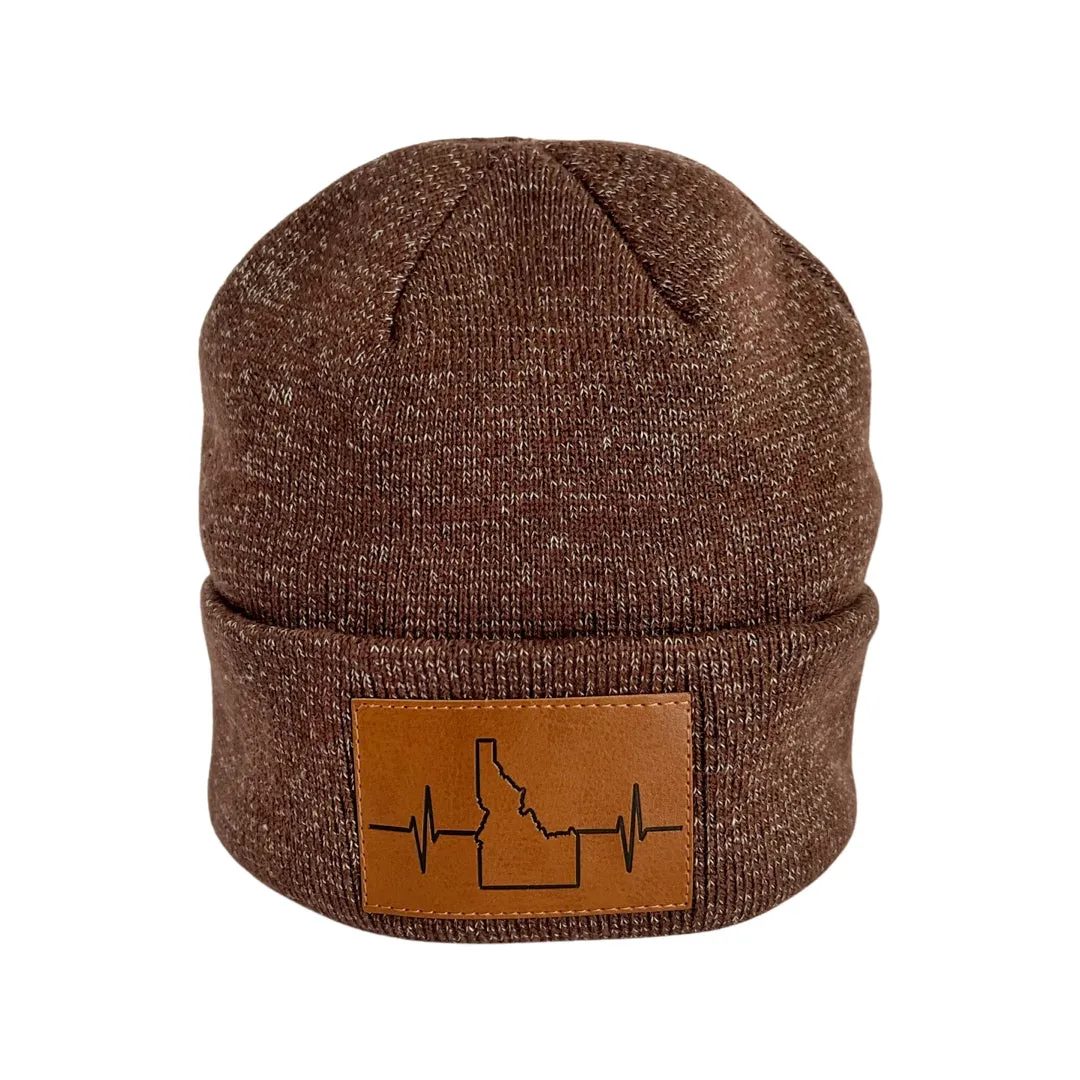 Idaho Beanie | Marled Cuff | Brown