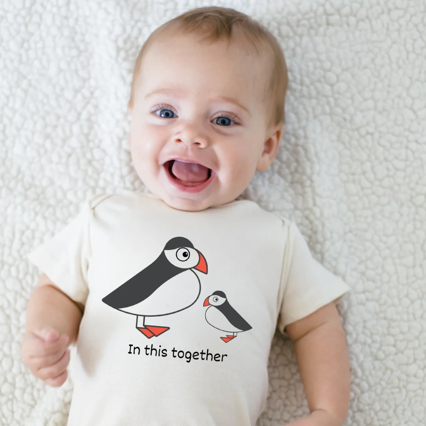 In This Together Puffin Short Sleeve Romper