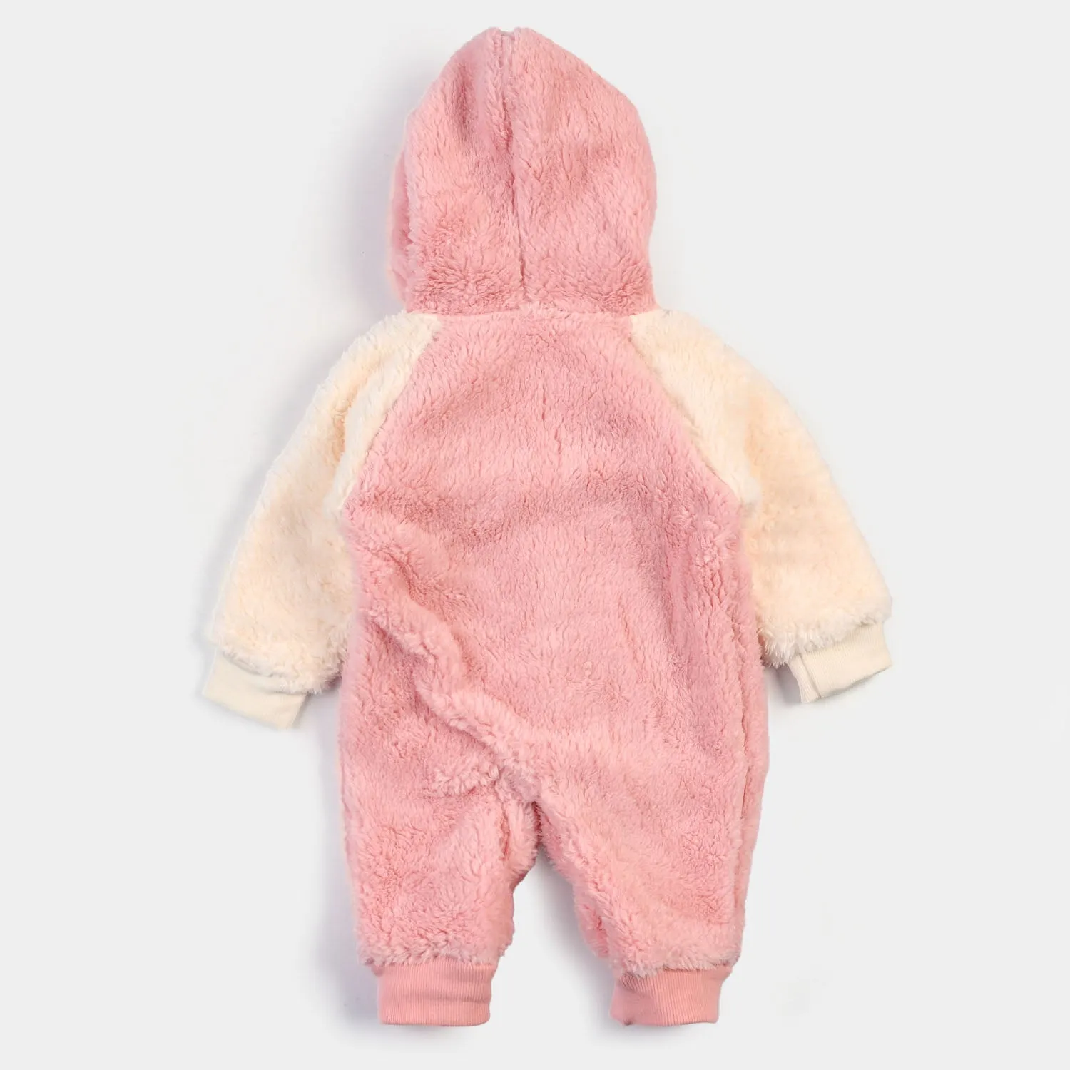 Infant Boys Velour Love Romper - Light Pink