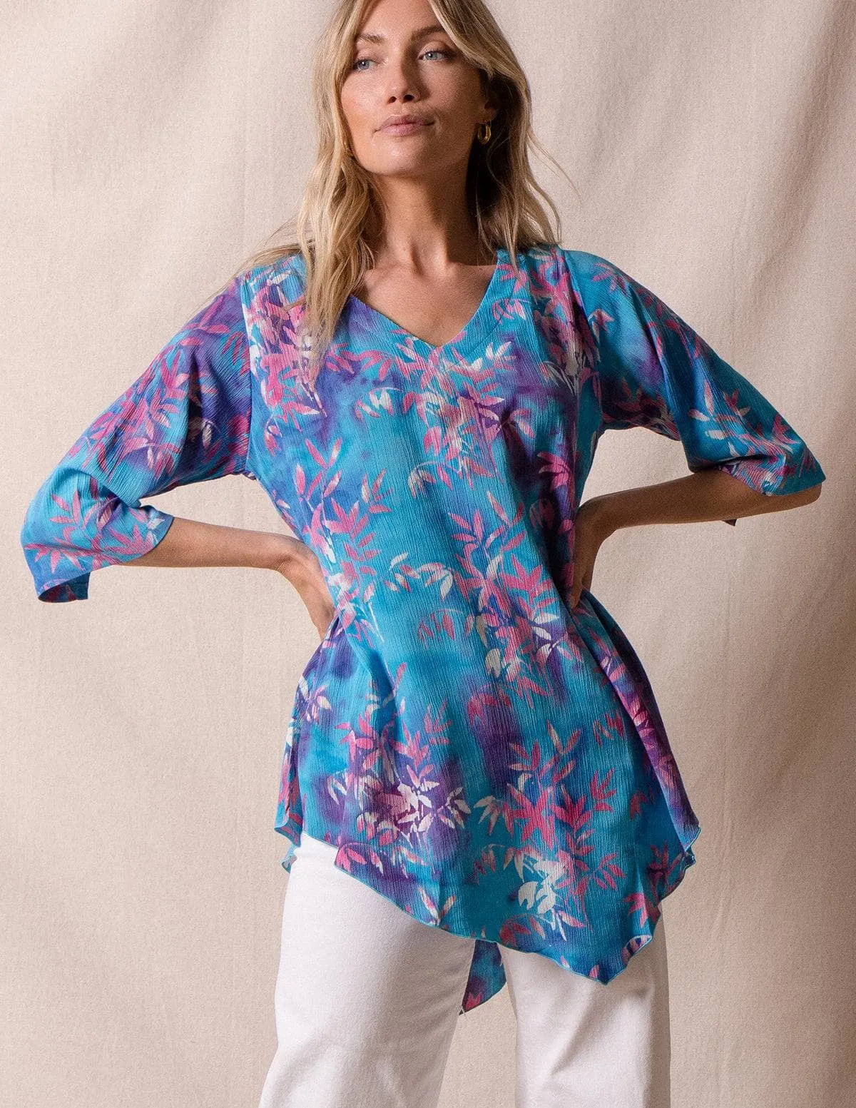 Island Batik Tunic - Orchid - Medium and XL Only